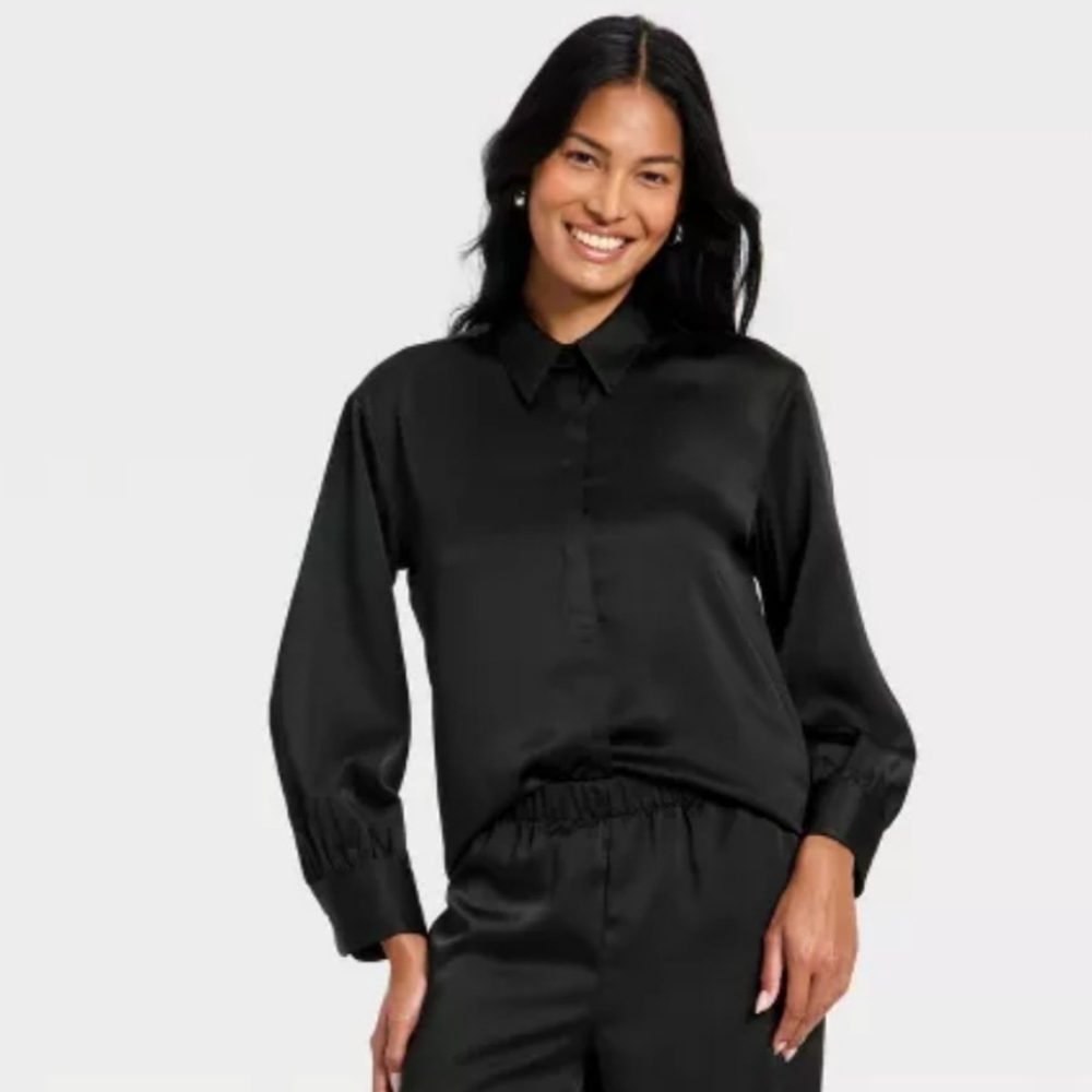 a new day Black Women's Blouse
